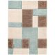 Modern Multicolor Geometric Hall Rug